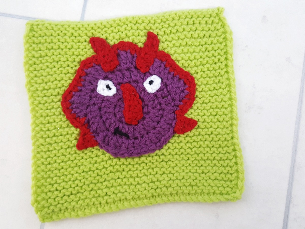 How To Crochet A Dinosaur Applique The Fated Knitter