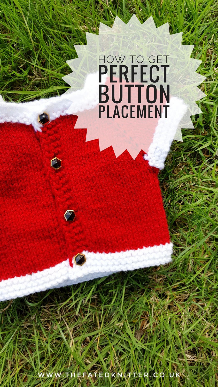 How to add Buttons WITHOUT SEWING The Fated Knitter